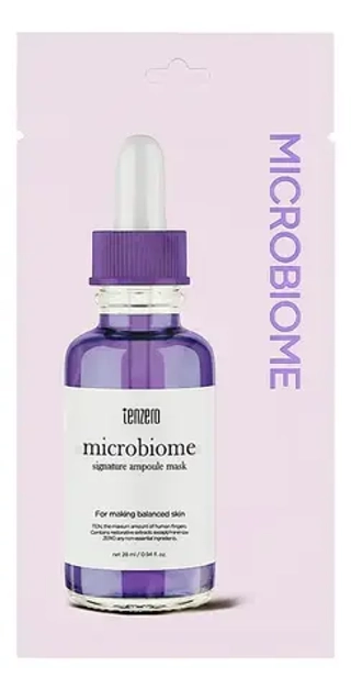 Тканевая маска с пробиотиками TENZERO Signature Ampoule Mask Microbiome