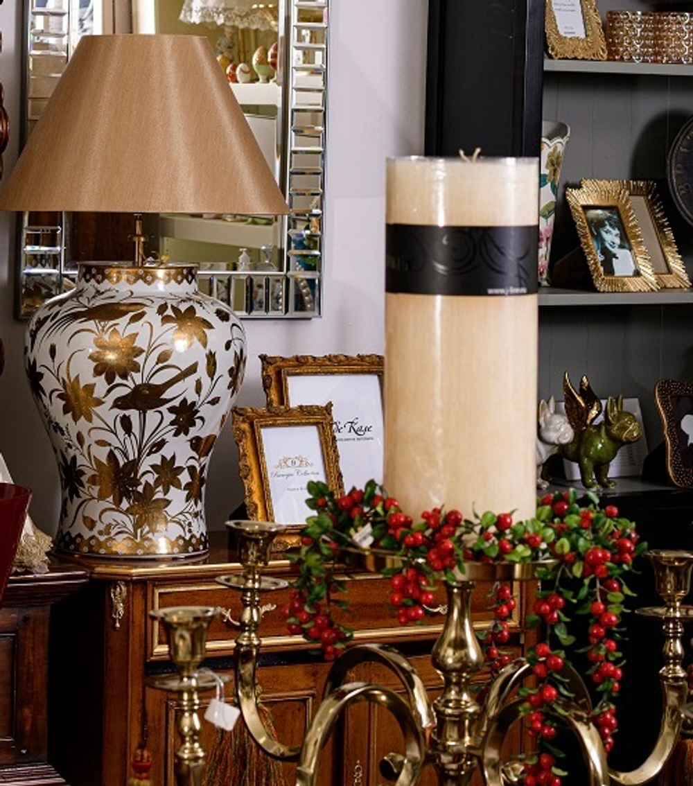 Свеча бежевая 40 см 270 часов горения