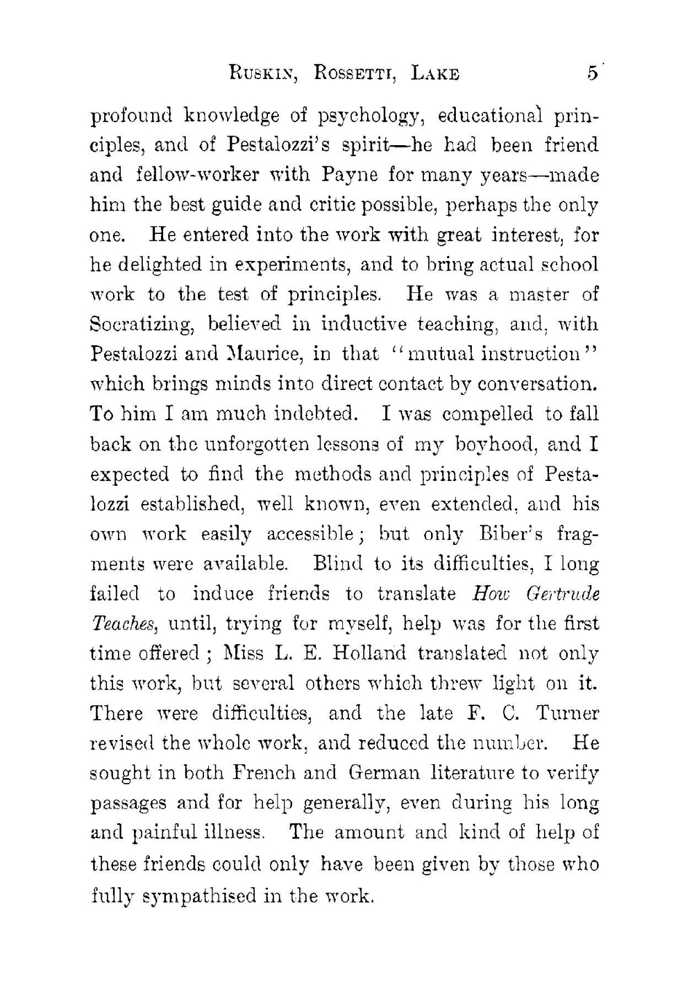 How Gertrude teaches her children; an attempt to help mothers to teach their own children and an account of the method | Johann Heinrich Pestalozzi