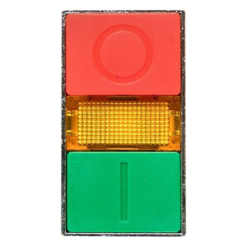 Кнопка  LAY5-BW8465 "I-O" прямоугольная 230В NO+NC PROxima EKF pbn-bw8465