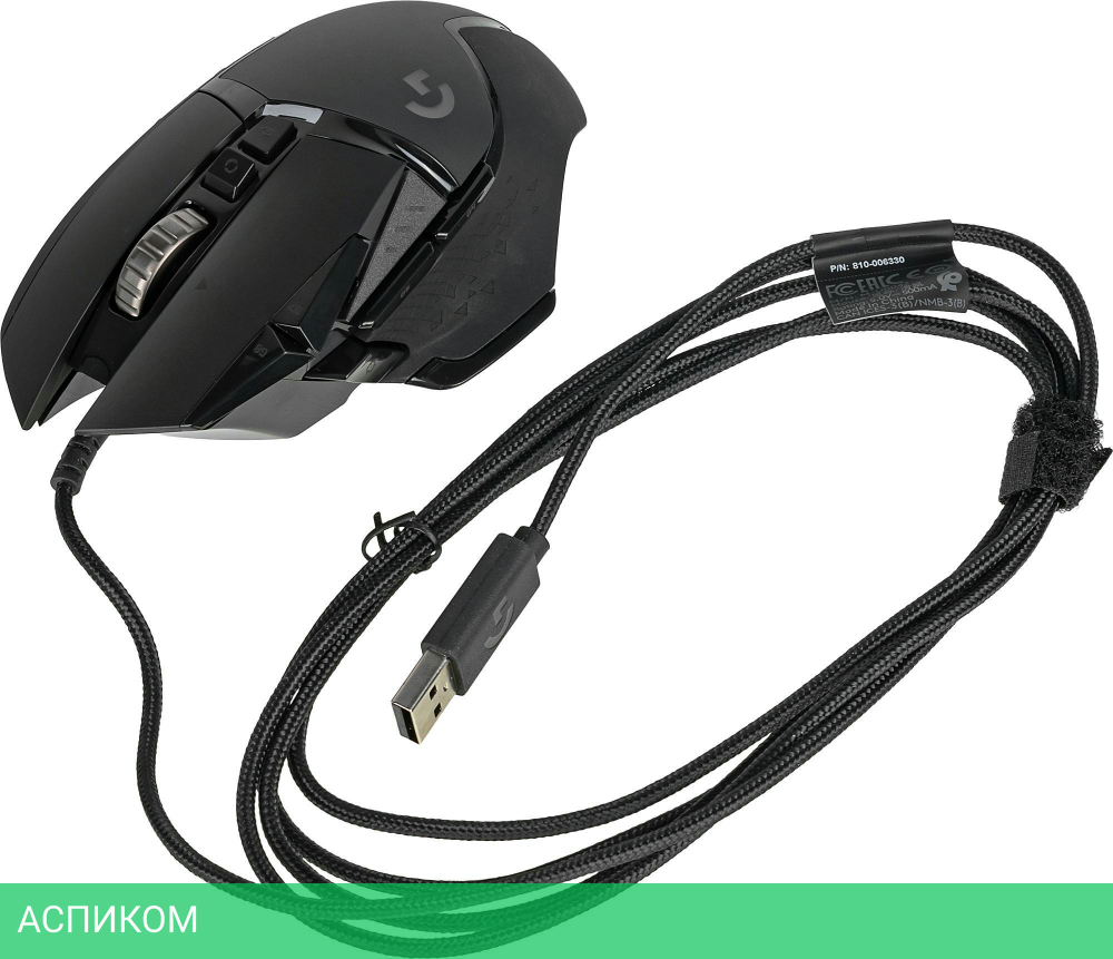 Мышь Logitech G502 Hero черный (910-005474)