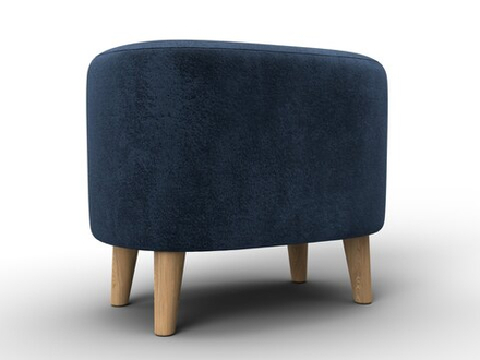 Пуф 003, TOWER 13 синий, Велюр, 132359