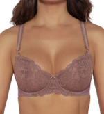 Бюстгальтер на косточках с мягкими чашками из нежного кружева (Размер: 70G) (Цвет: нежно-розовый)