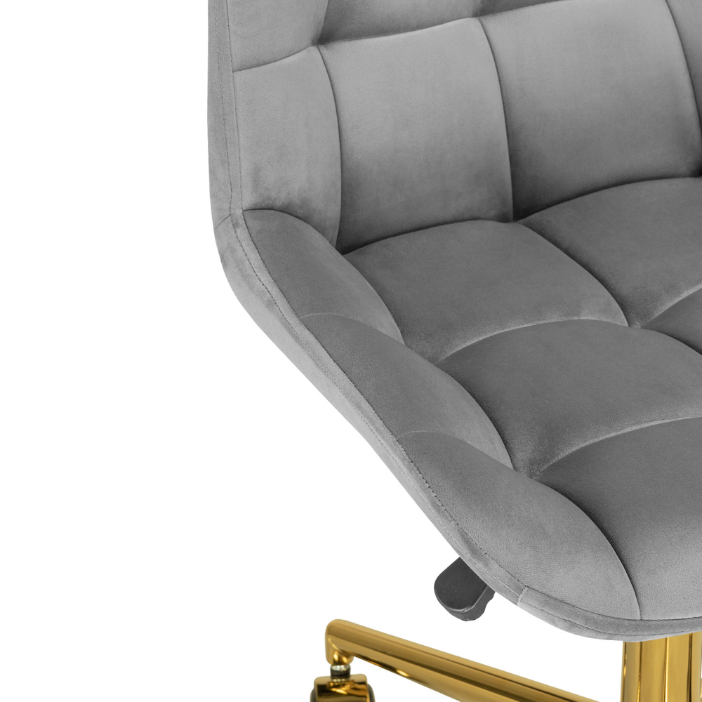 Офисное кресло Woodville Честер темно-серый, золото