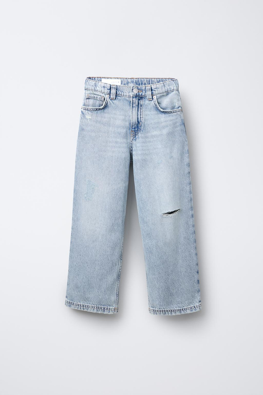 ZARA ДЖИНСЫ RELAXED BAGGY, СИНИЙ