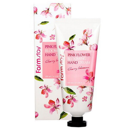 Крем для рук c вишневым цветом FarmStay Pink Flower Blooming Hand Cream Cherry Blossom, 100мл