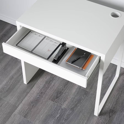 МИККЕ MICKE Стол 73х50 см с ящиком белый