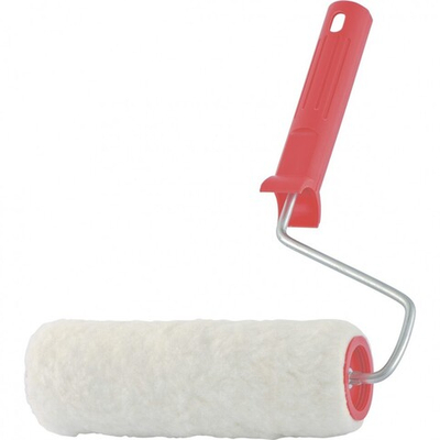 Валик "Натуральный мех", в сборе, 100 мм, D 48 мм, D ручки 6 мм, крепление шплинтом Сибртех