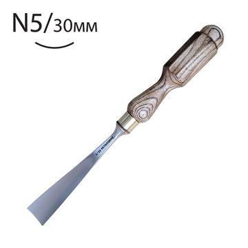 Стамеска для резьбы по дереву, ПЕТРОГРАДЪ,  прямая  N5, 30мм