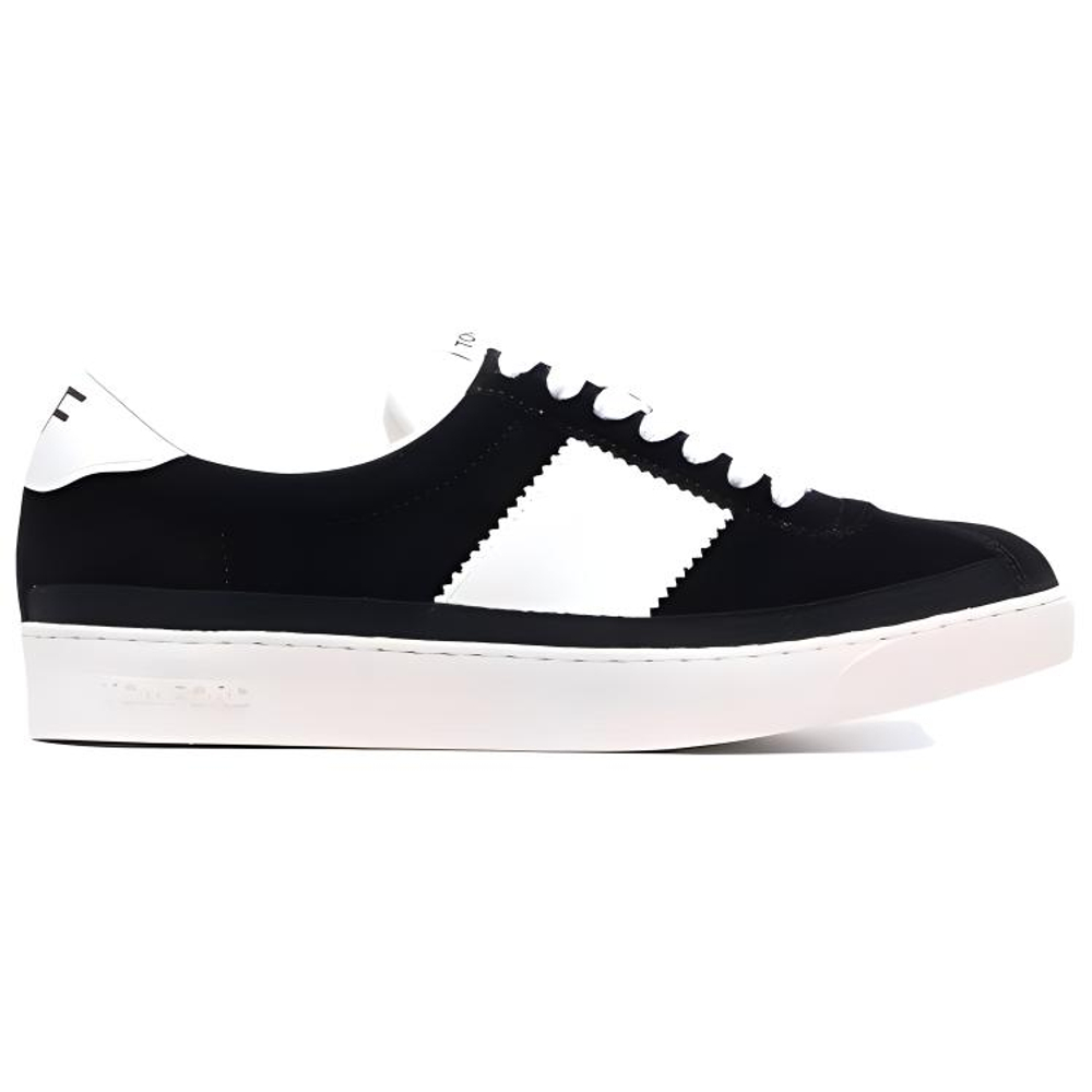 TOM FORD Stylish Skateboarding Shoes Men"s Low top Black/White