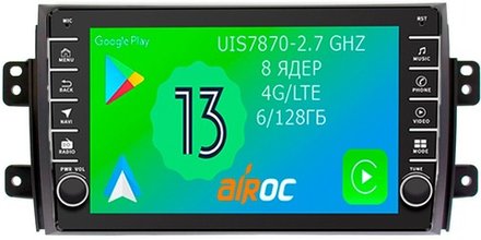 Магнитола для Suzuki SX4 2006-2014 - Airoc AB-3502 (кнопки и крутилки), Android 13, TS20, 6/128Гб, SIM-слот, CarPlay