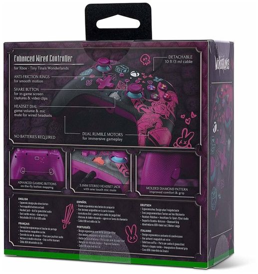 Геймпад проводной PowerA "Tiny Tina's Wonderlands" Enhanced Wired Controller for Xbox Series X/S (XBGP0000-01) (Xbox One/Series X/S/PC)