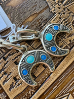 Серьги "Лунница Мирожская" горячая эмаль