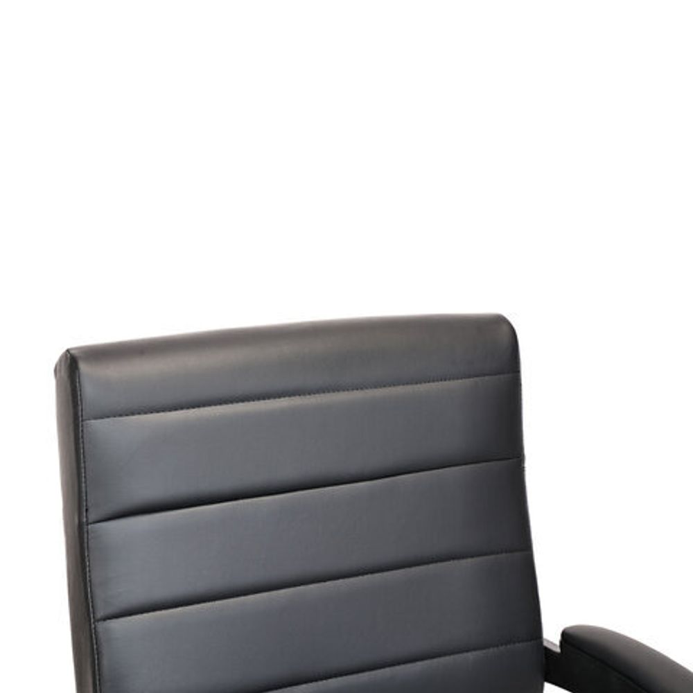 Кресло BRABIX "Win MG-353", кожзаменитель, разборное пятилучие, черное, 532981