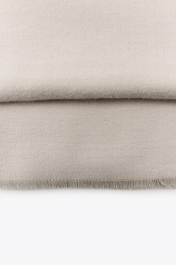 ZARA ОДНОТОННЫЙ МЯГКИЙ ПЛАТОК, ЭКРЮ