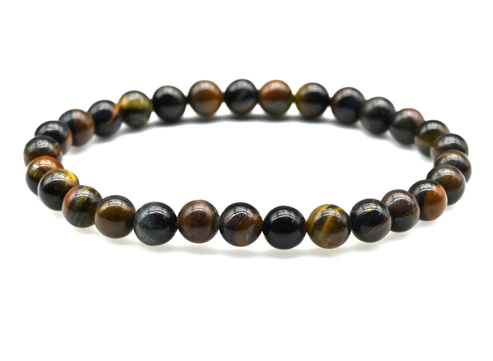 Браслет Соколиный глаз шар 6 мм