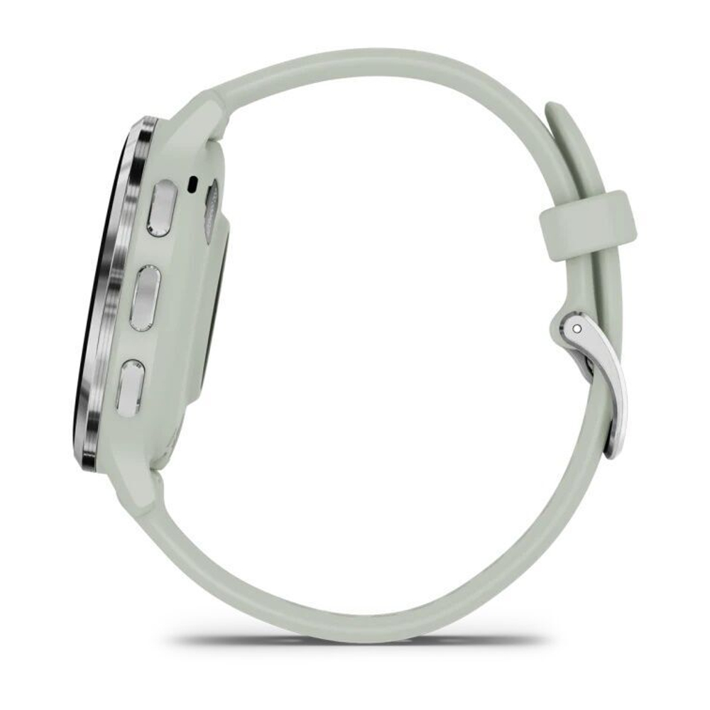 Умные часы Garmin Venu 3S серо-зеленый с серебристым безелем