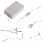 Гирлянда для улицы ЗАНАВЕС ш3* в2,5м 480 ламп LED, прозрач.пров, 8 реж.,IP-54, Синий (возможность соединения)