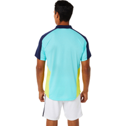 Мужское теннисное поло ASICS Match Polo Men - White, Light Blue