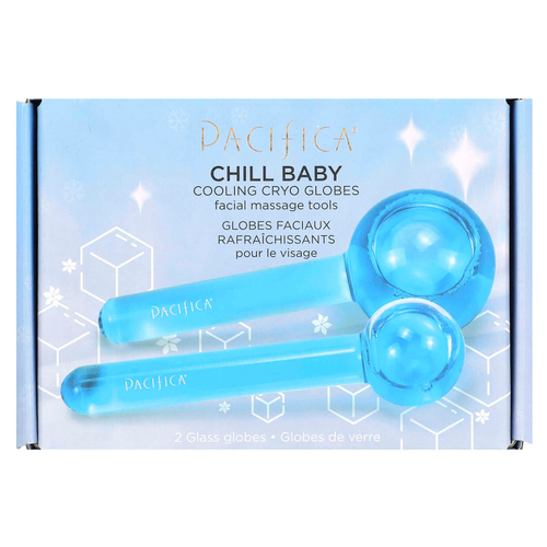 Pacifica, Chill Baby, охлаждающий криогенный шарик, 2 стеклянных шарика