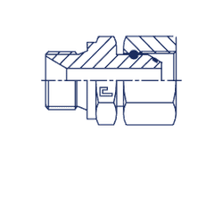 Соединение PFN BSP 1/2 - BSP 1/2 (нерж.)