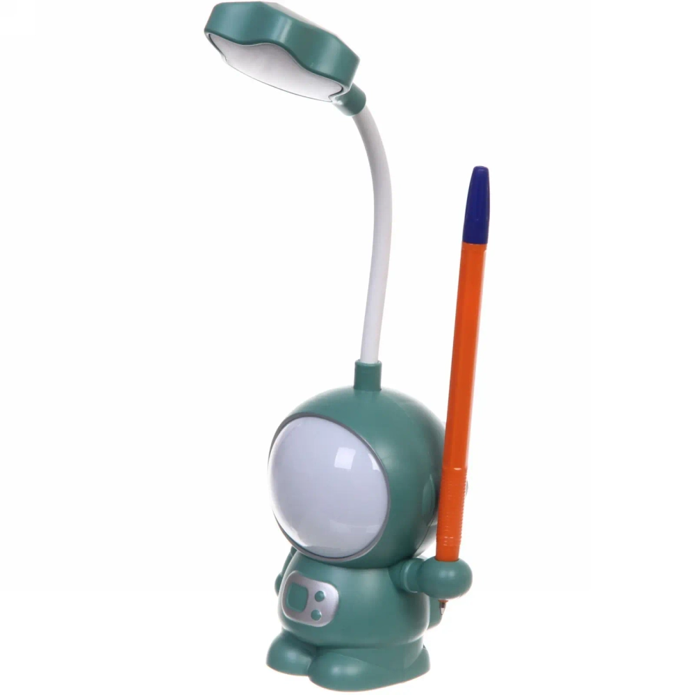 Светильник настольный «Cosmo-Привет с другой планеты» LED 21*9*7см USB 5v 3w, Зеленый