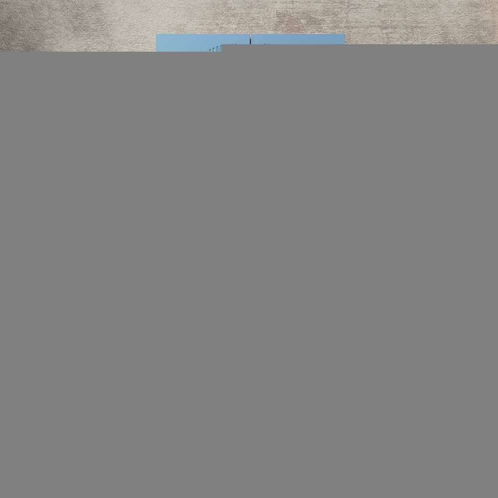 Шкаф Агератум МДФ двухсекционный Сапфир структурный (0,3) G4018-62A матовая - Дуб молочный 8622  120*45*240