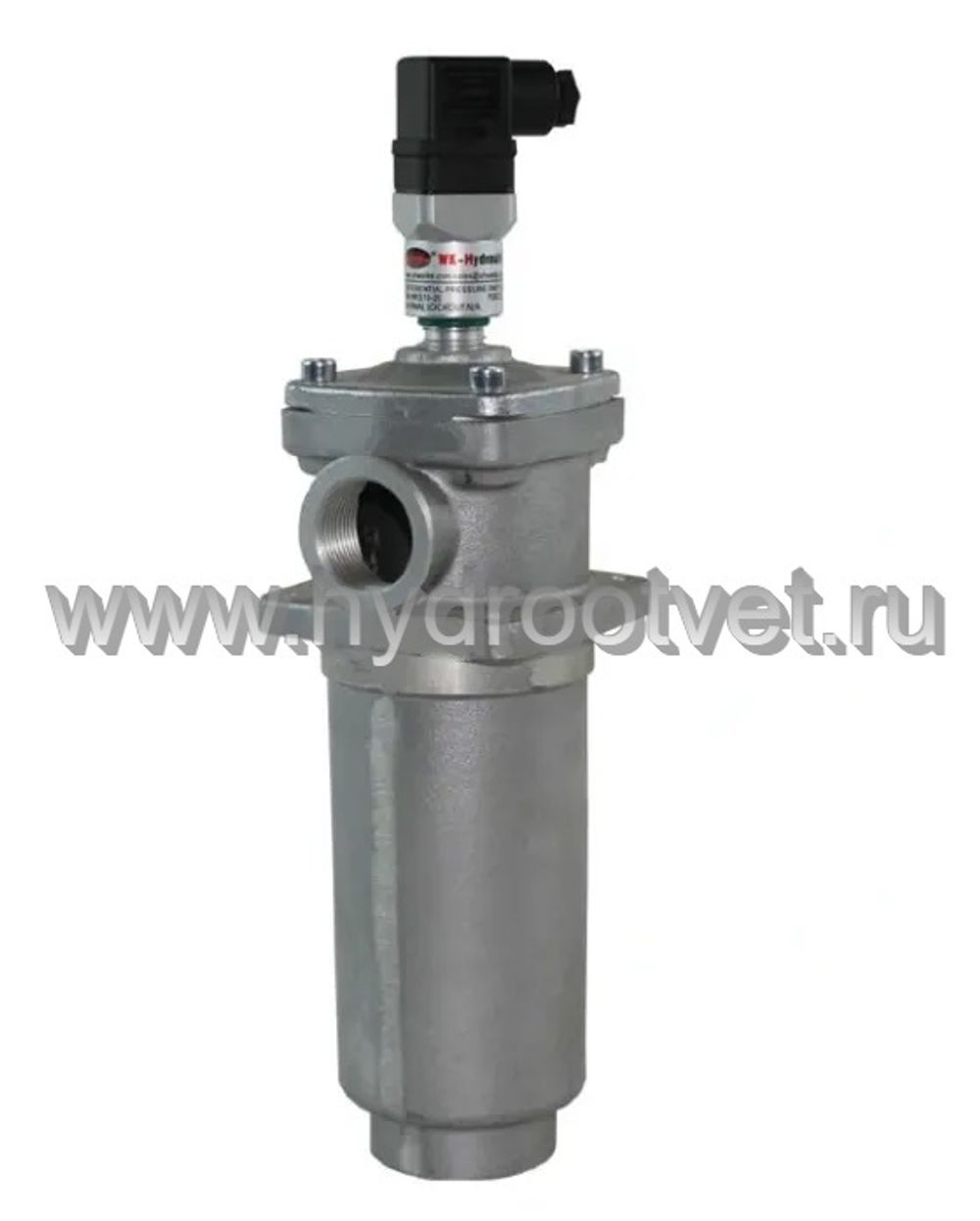 WKRFBN/HC240DE10C1.X AL - Сливной фильтр гидравлический одинарный модели RF с алюминиевым корпусом тонкость фильтрации 10 мкм, типоразмер 240, вид присоединения: резьба G11/4, материал корпуса - алюминий, рабочее давление до 25 бар, электрический индикатор загрязнения