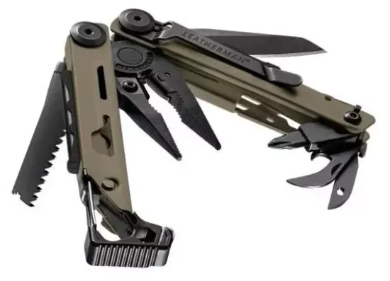 Мультитул пассатижи LEATHERMAN Signal (832265) с чехлом черный/желтый