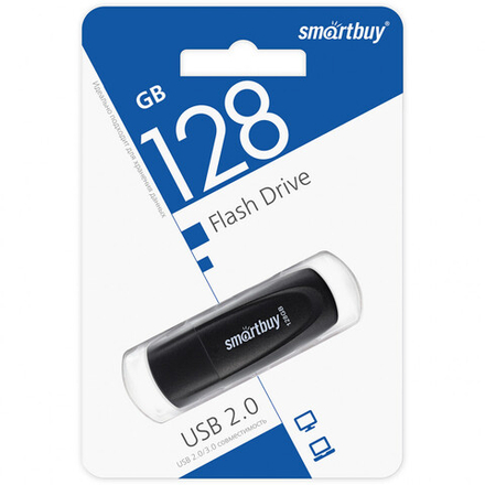 Флешка 128GB Smartbuy Scout Black 2.0