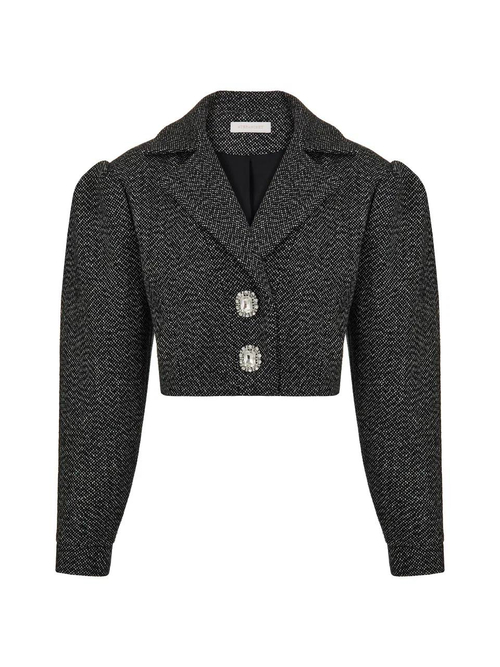 Жакет укороченный Queen, серый