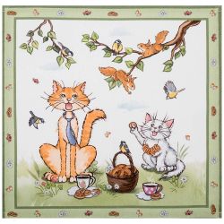 НАБОР САЛФЕТОК ИЗ 2-Х ШТ "ПАЛЬЧИКИ ОБЛИЖЕШЬ",40Х40СМ, 100% ХЛОПОК,ТВИЛ