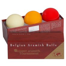Шары Super Aramith Tournament Carom ø61,5мм 3шара