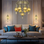 Citilux Каир CL419185 Люстра подвесная Мозаика Янтарь