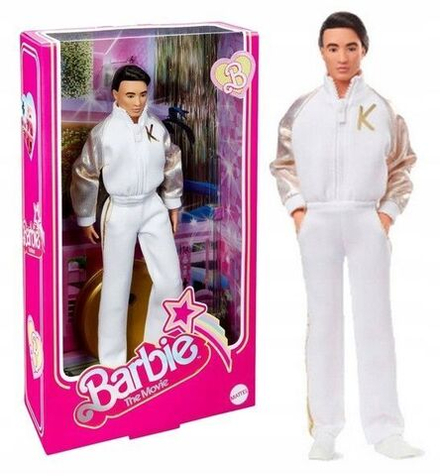 Кукла Barbie Mattel THE MOVIE DOLL кинокукла Кен в бело-золотом спортивном костюме HPK04