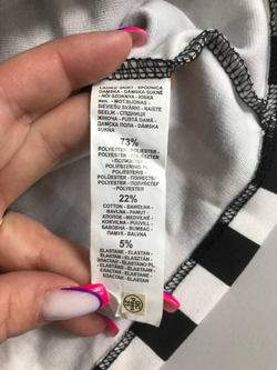 Юбка в полоску короткая, маркировка S, визуально 44 размер, новая