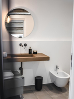 Cмеситель для раковины Gessi316, встраиваемый, настенный, с длинным изливом, без донного клапана, внешние части, цвет Matte Black