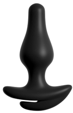 Черные трусики Crotchless Love Garter XL-XXL с анальной пробкой (Размер: XL-XXL) (Цвет: черный)