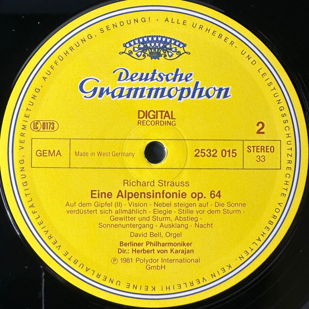 Штраус - Альпийская симфония (Германия 1981г.)