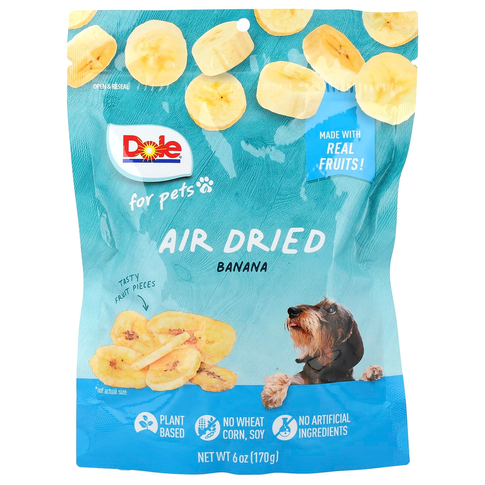 Dole for Pets, банан, сушеный на воздухе, 170 г (6 унций)