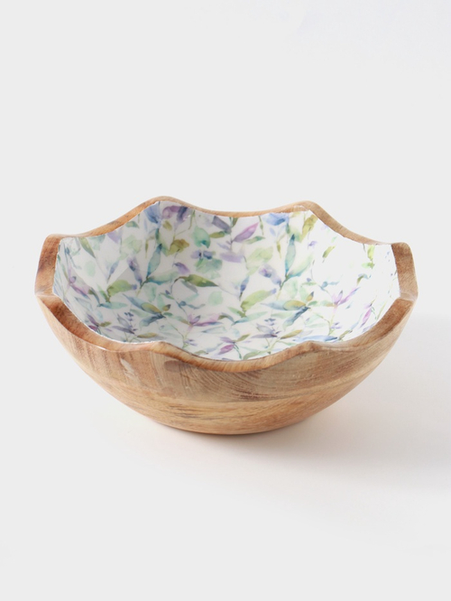 Салатник «Оттенки сирени», 20×20×8 см, дерево манго
