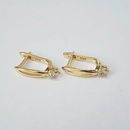 Ювелирные швензы, английский замок, позолота, люкс фурнитура