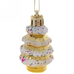 Ёлочные игрушки «Ёлочки микс цветов» 6*3,5см (набор 4шт)