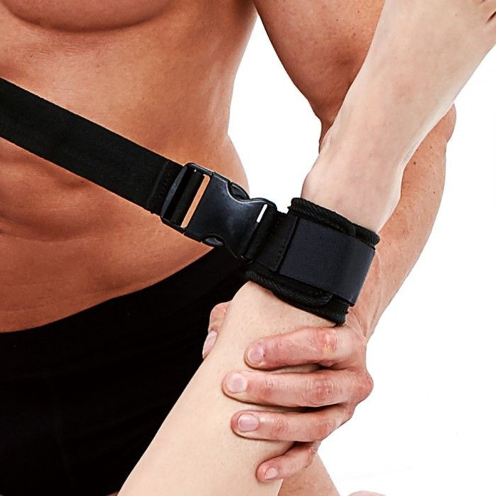 Черные фиксаторы для рук или ног G-Spot Pal (Цвет: черный)