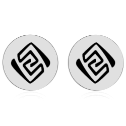 Серьги "Genshin Impact / Геншин" (Круглые гвоздики)