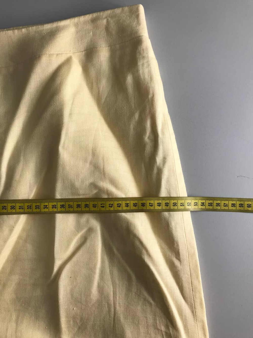 Юбка льняная стильная, визуально на 50 размер