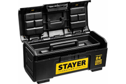 Ящик для инструмента STAYER TOOLBOX-24 пластиковый, Professional 38167-24
