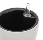 Кашпо АНФА 1,8л D150мм H=135мм вставка V=1л и автополив, с индикатором уровня воды