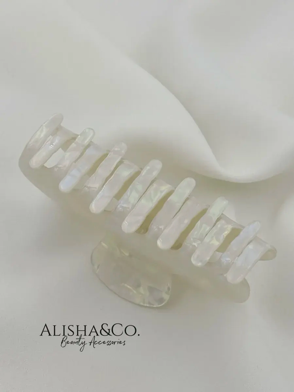 Крабик для волос большой Jolie XL Pearl