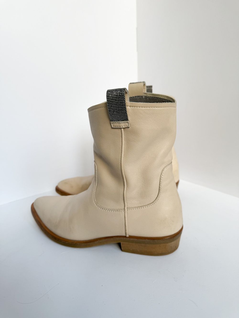 Кожаные полусапожки Brunello Cucinelli, 33